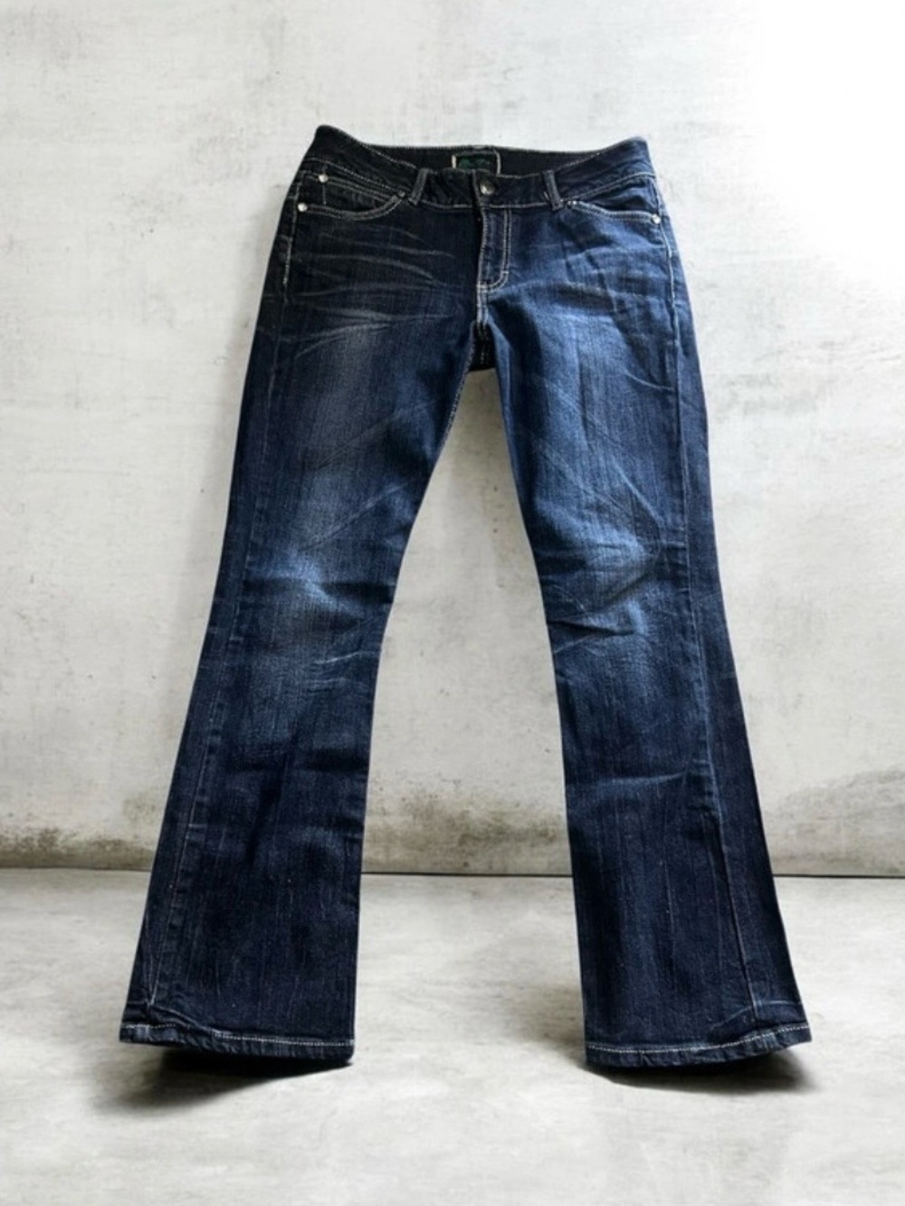 Wrangler Dark Blue Flare Jeans for Women